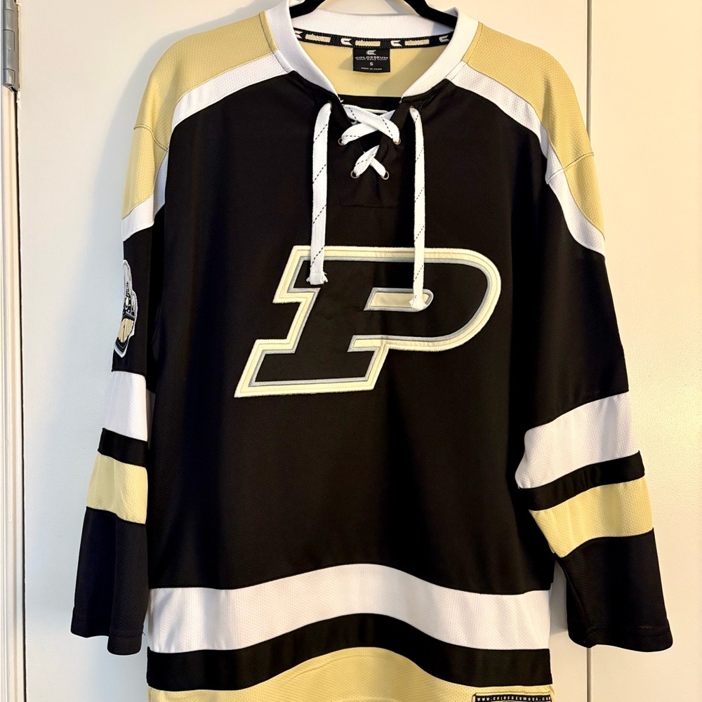 Black and Gold Purdue Hockey Jersey